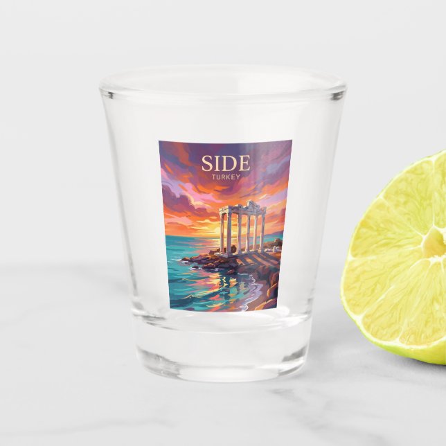 Side Turkey Shot Glass (Front)