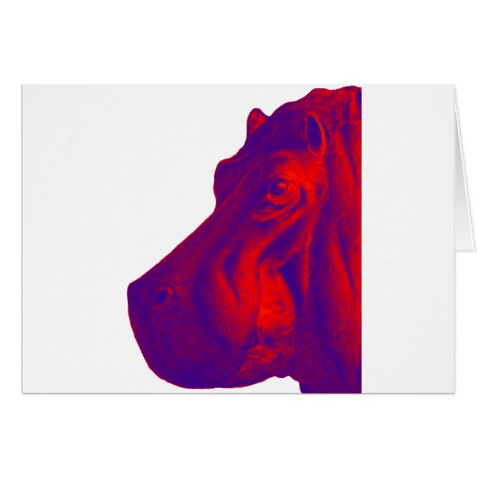 SIDE VIEW HIPPO CARDS (Front Horizontal)