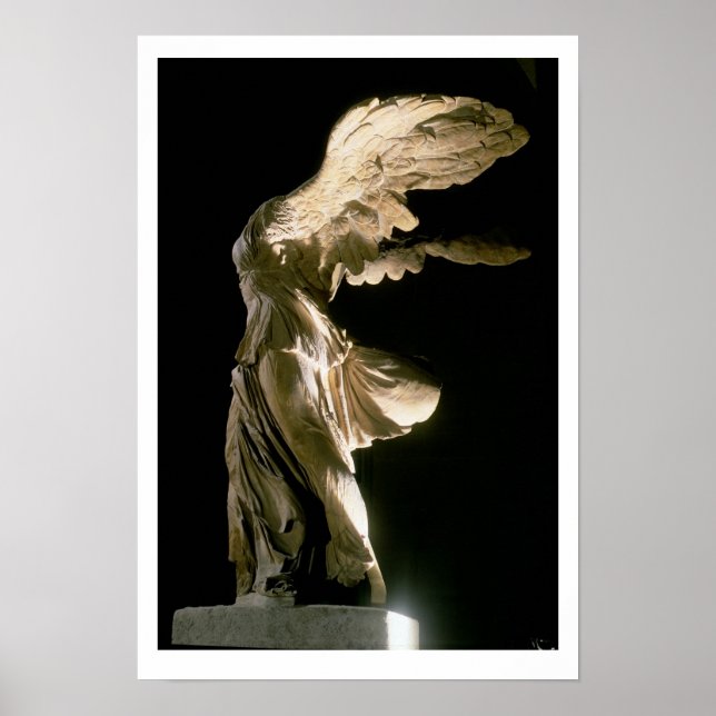 Side view of the Victory of Samothrace (Parian mar Poster (Front)