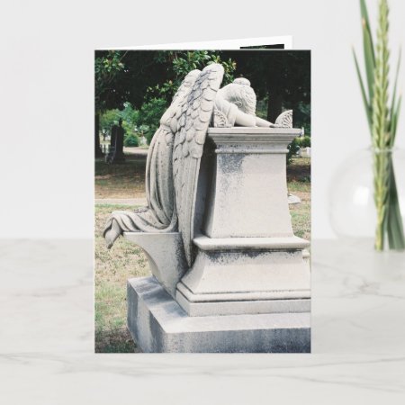 Side View Of Weeping Angel Card