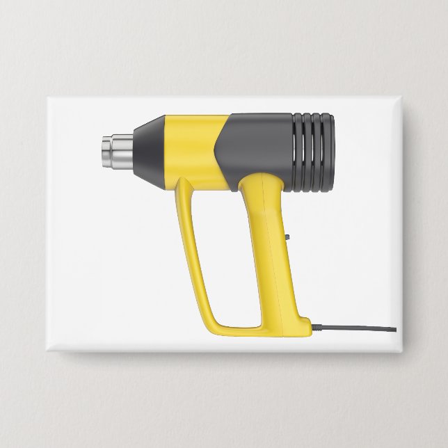 Side view of yellow electric heat gun button (Front)