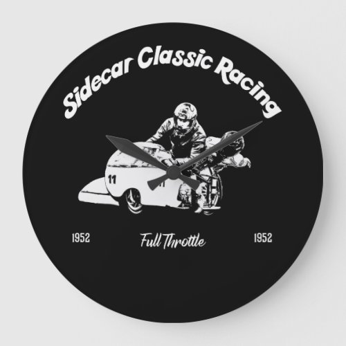 Sidecar Classic Racing Large Clock