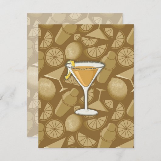 Sidecar cocktail (Front/Back)