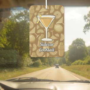 Sidecar cocktail car air freshener