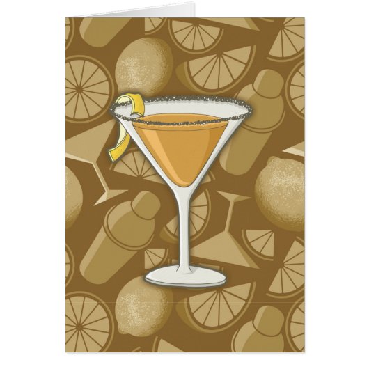 Sidecar cocktail cards (Front)