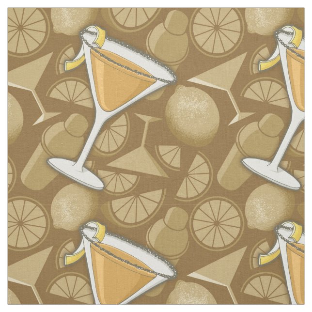 Sidecar cocktail fabric (Swatch)
