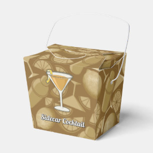 Sidecar cocktail favor boxes