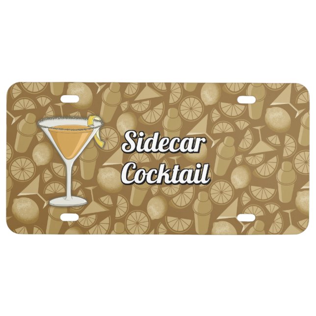 Sidecar cocktail license plate (Front)
