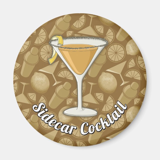 Sidecar Cocktail Magnet (Front)