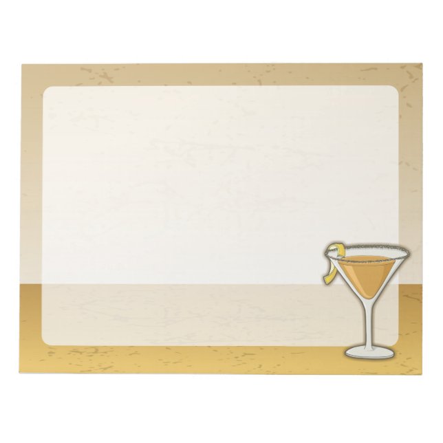 Sidecar cocktail notepad (Front)