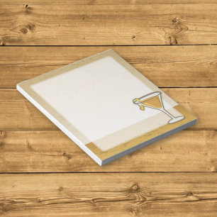 Sidecar cocktail notepad