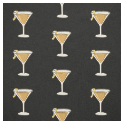 Sidecar Cocktail Pattern Fabric