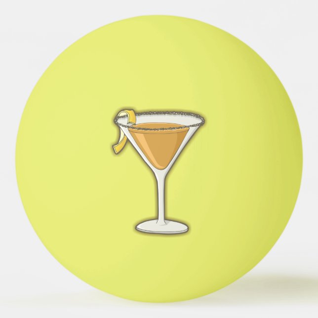 Sidecar cocktail Ping-Pong ball (Front)