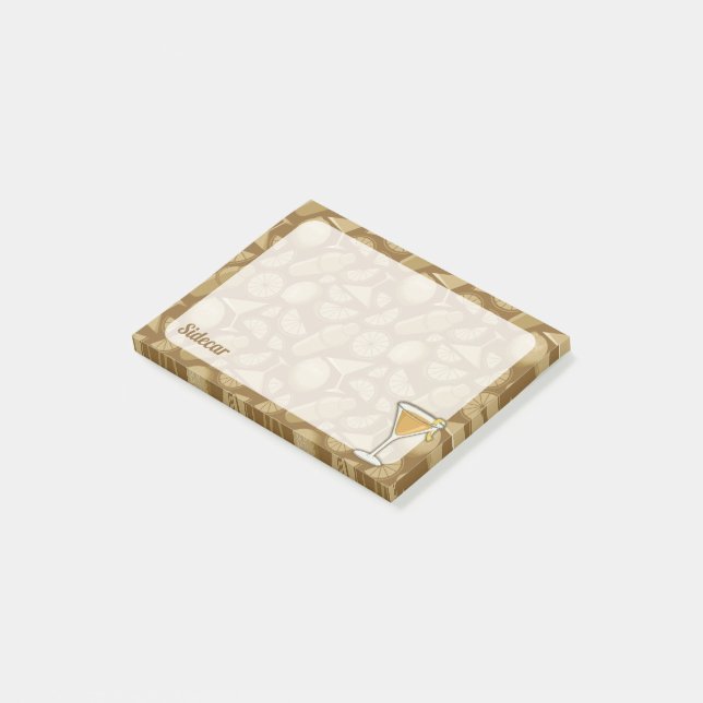 Sidecar Cocktail Post-it Notes (Angled)