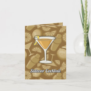 Sidecar Cocktail Recipe Card