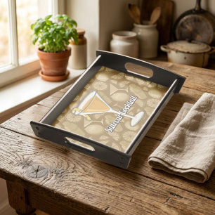 Sidecar Cocktail Serving Tray