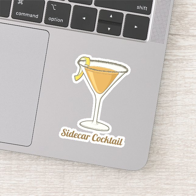 Sidecar Cocktail Sticker (Detail)