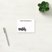 Sidecar purple motorcycle illustration post-it notes (Office)