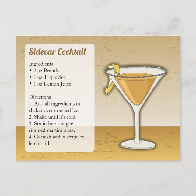 Sidecar Recipe Card (Front)