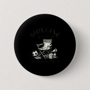 Sideline Social Club Cheer Snack Repeat Soccer Mom Button