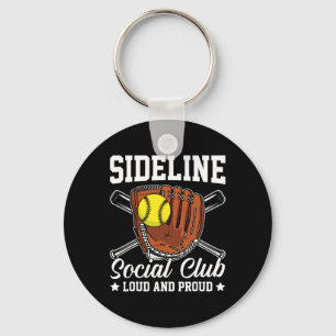 Sideline Social Club Loud And Proud Retro Mom Moth Keychain