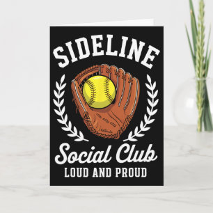 Sideline Social Club Softll Glove Ll Proud Mom Card