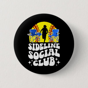Sideline Social Club Softll Mom Of A Softll Player Button