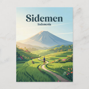 Sidemen Valley Indonesia Postcard