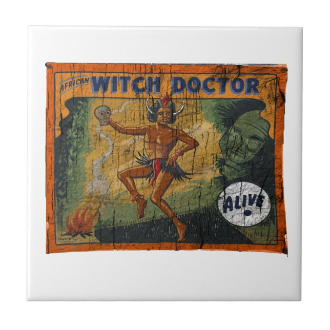 Sideshow Banner Witch Doctor Tile (Front)