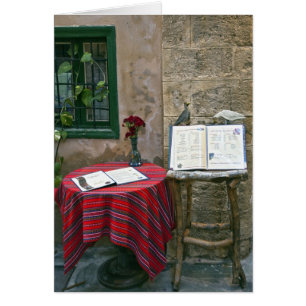 Sidewalk cafe, Chania, Crete, Greece Cards