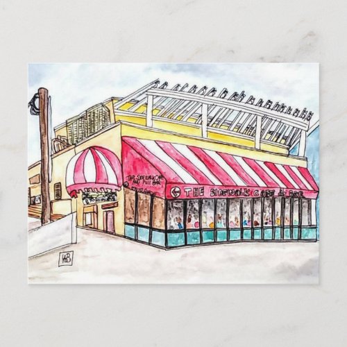 Sidewalk Cafe Postcard