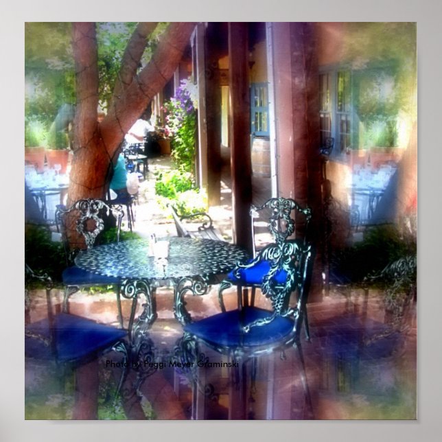 Sidewalk Impressions of Taos Poster (Front)