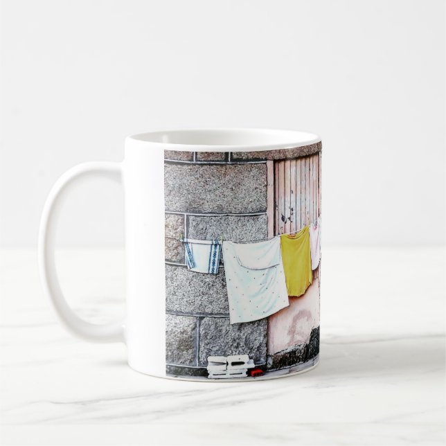 Sidewalk Laundry Coffee Mug (Left)