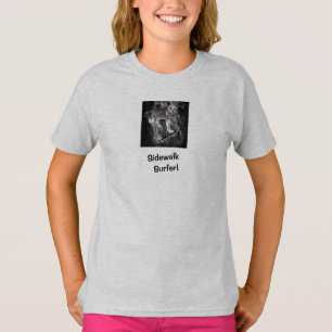 Sidewalk Surfer Pro Image Gray Skater T-Shirt