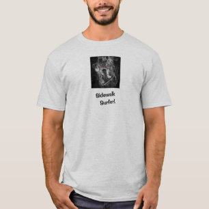 Sidewalk Surfer Pro Image Gray Skater T-Shirt