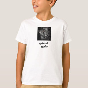 Sidewalk Surfer Pro Image White Skater T-Shirt