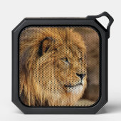 Sideway Lion Photo Image Bluetooth Speaker (Front)