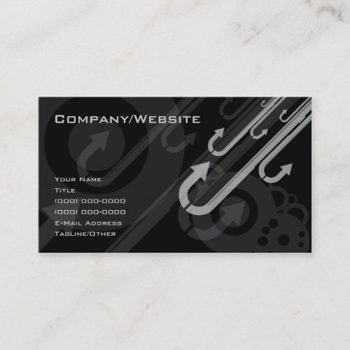 Sideways Up Business Card Template