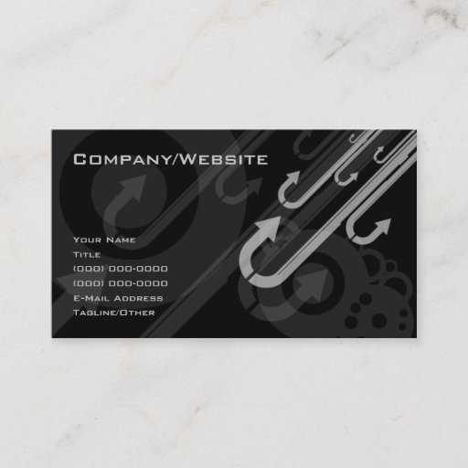 Customizable Sideways Up Business Card Template
