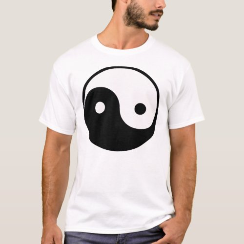 Sideways Yin Yang T_Shirt