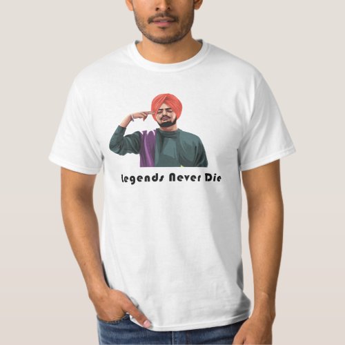 Sidhu Legends Never Die T_Shirt