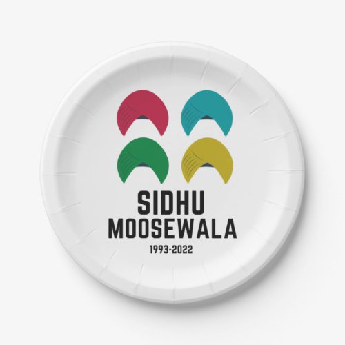 Sidhu moosewala 1993_2022 paper plates