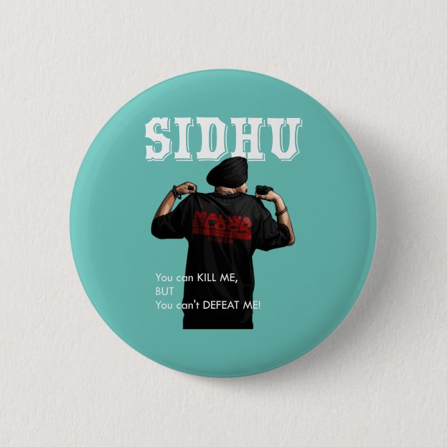 Sidhu Moosewala Desi Merch Punjabi  Pullover  Button (Front)