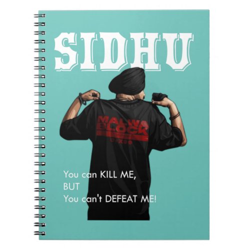 Sidhu Moosewala Desi Merch Punjabi  Pullover  Notebook