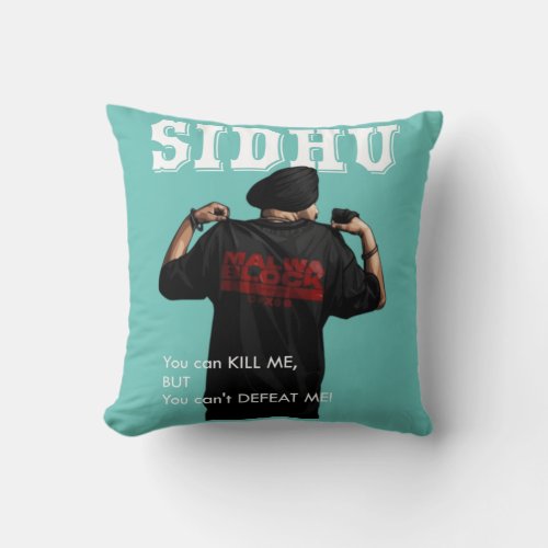 Sidhu Moosewala Desi Merch Punjabi Pullover  Throw Pillow