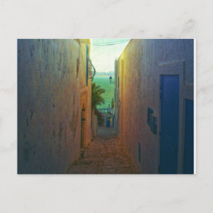 Sidi Bou Said Laneway Postcard