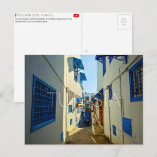 Sidi Bou Said, Tunisia Travel Postcard