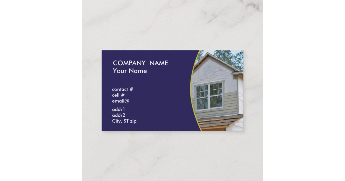 Siding on new home business card Zazzle