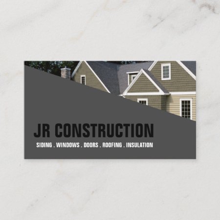 Siding  Windows  Doors  Roofing  Insulation Business Card