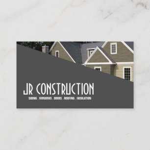 SIDING WINDOWS DOORS ROOFING INSULATION BUSINESS CARD